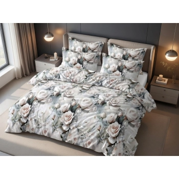 Pościel 160x200 4cz. satynowa - komplet premium z prześcieradłem